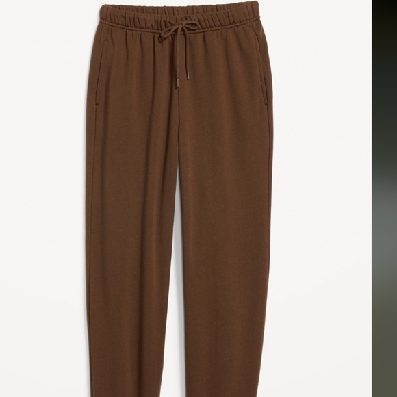 NWT OLD NAVY Extra High-Waisted Jogger Sweatpants Color: Espresso SIZE MED - Picture 5 of 7